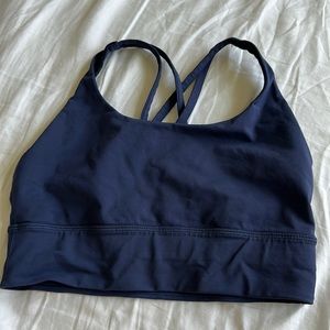 lululemon energy bra blue size 6